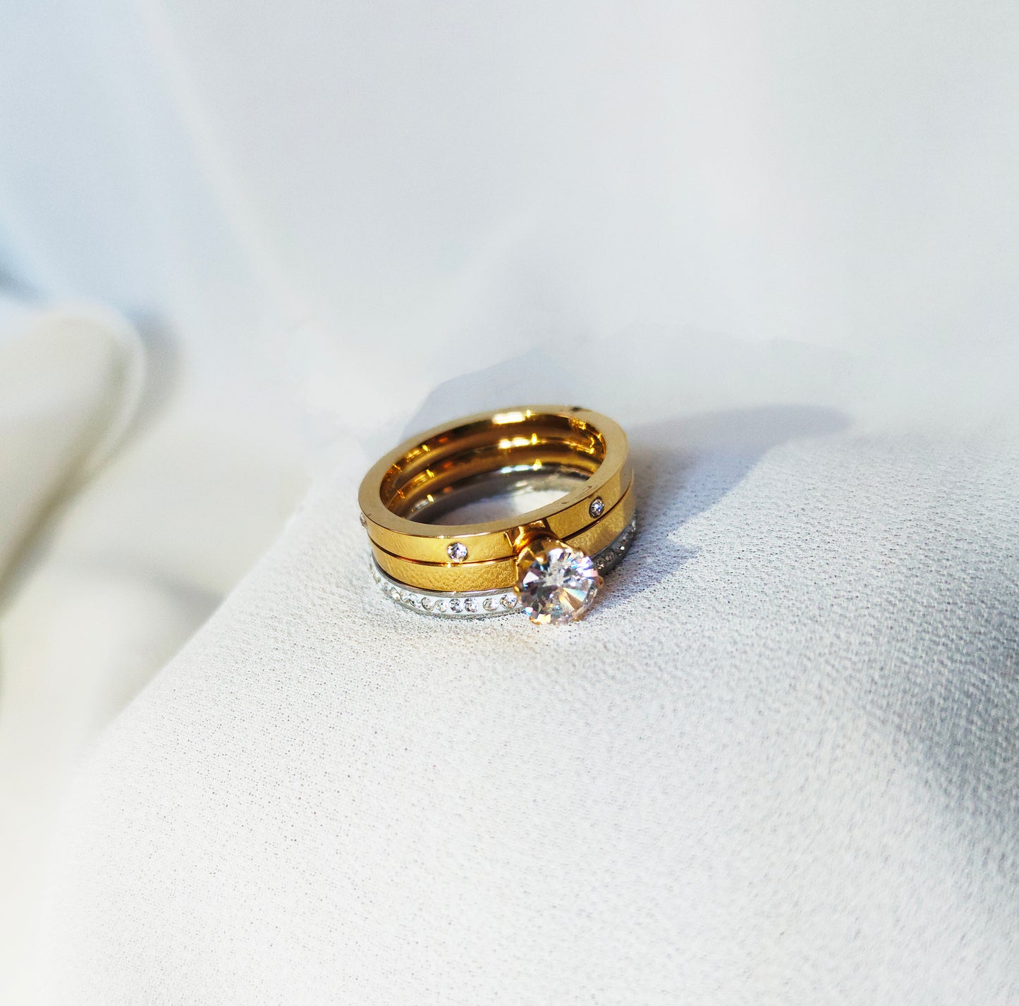 Bague trio amour