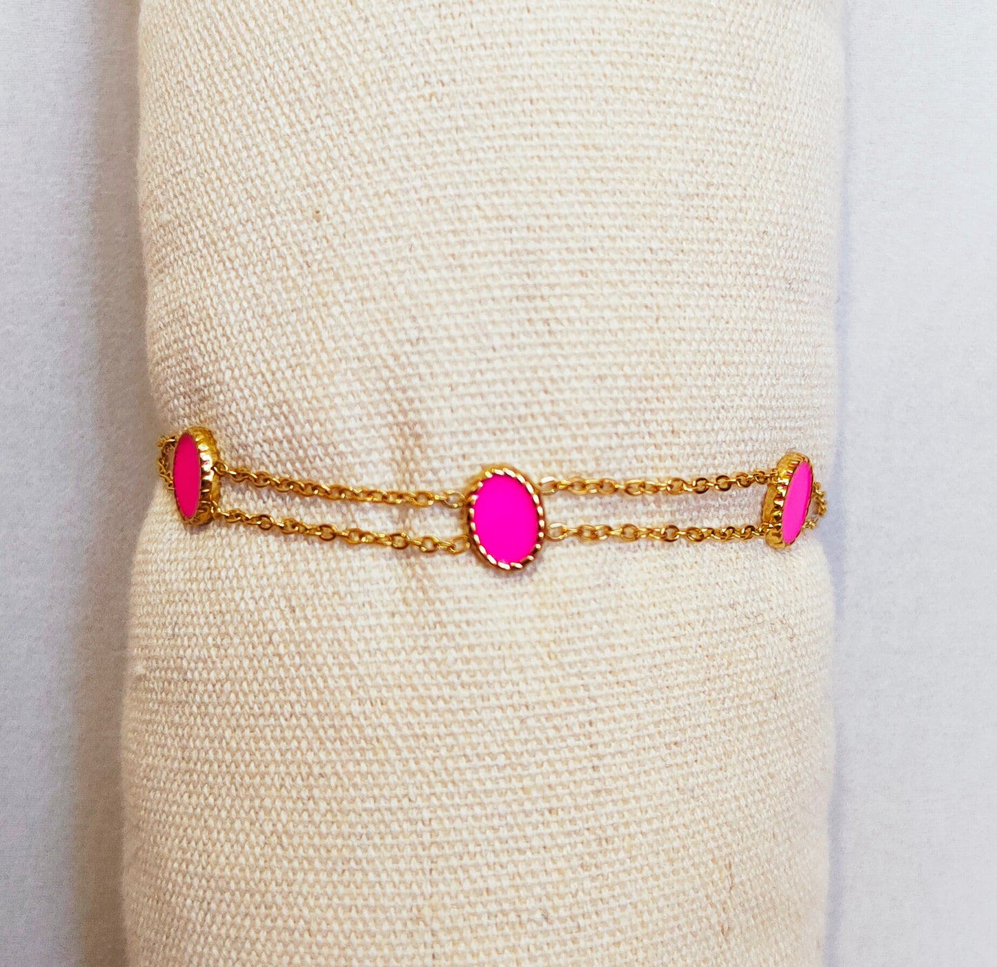 Gourmette pink - 21 cm