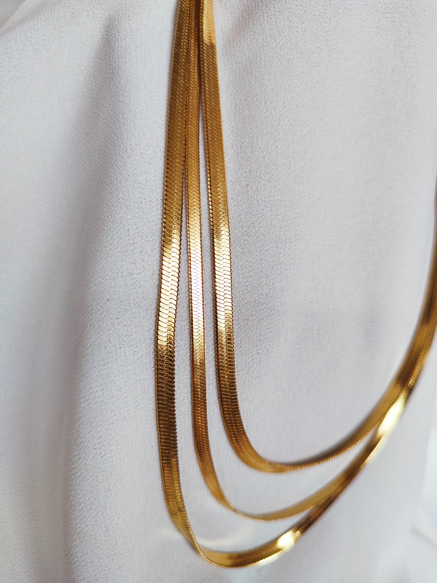 Collier triple serpents or