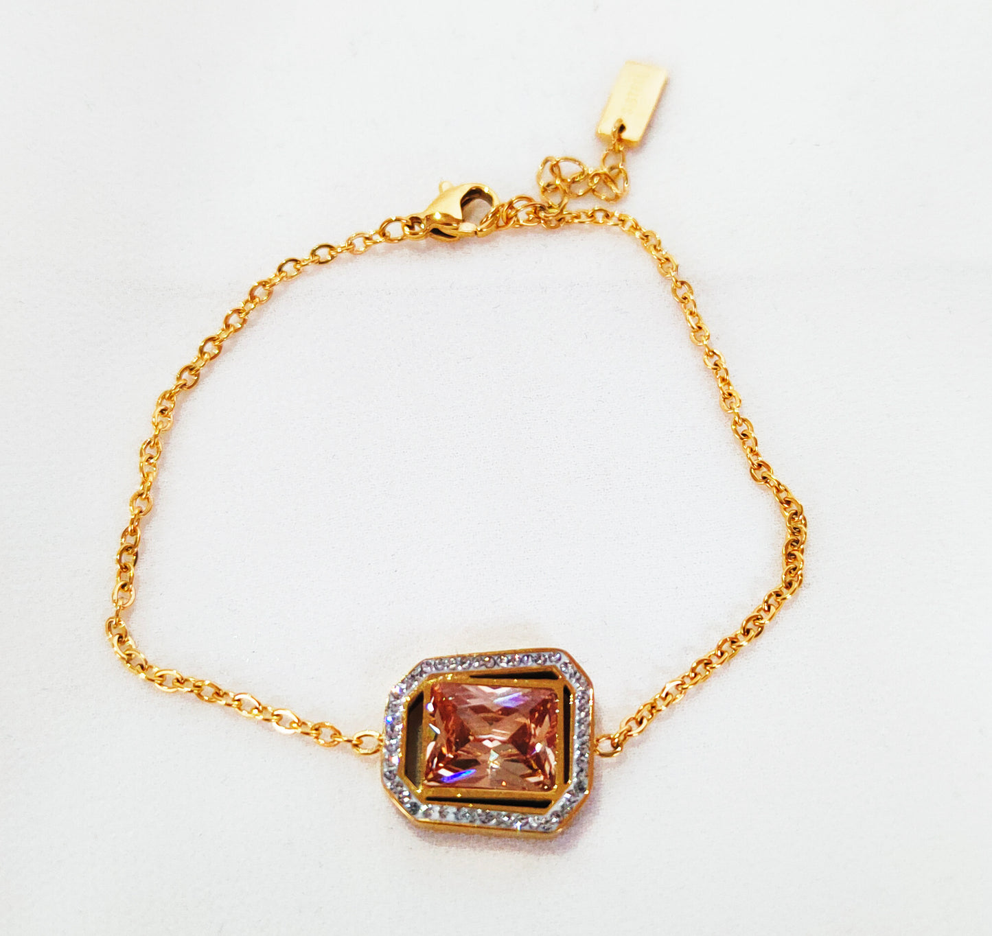 Bracelet strass champagne