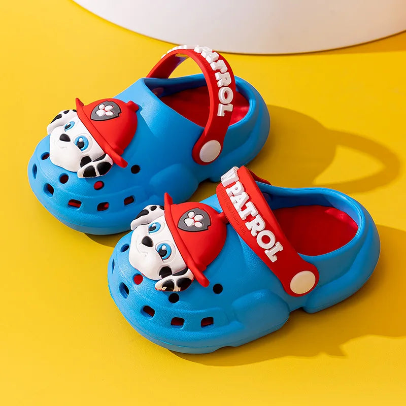 Genuine Paw Patrol Kids Summer Kawaii Beach Slippers Non-Slip Sandals Rubble Skye Rocky Slipper Soft Soled Shoes Gift