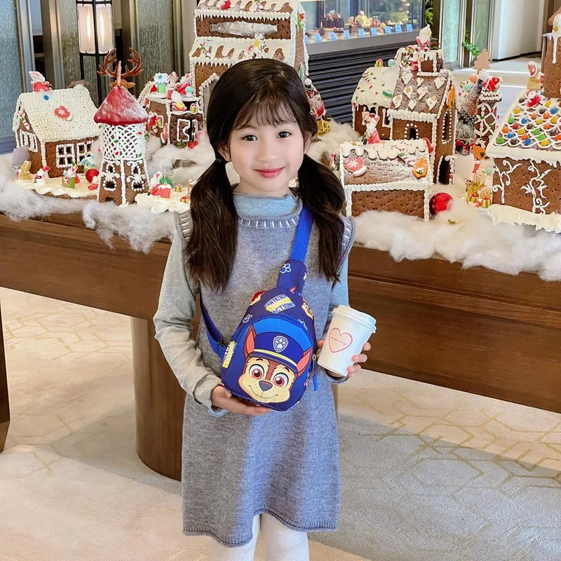 Paw Patrol Children's Chest Bag Boy Girl Toddler Bag Chase Small Bag Storage Pouch Shoulder Bag Kid Toy Skye Wasit Bag Crossbody
