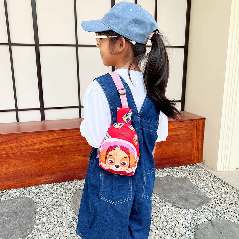 Paw Patrol Children's Chest Bag Boy Girl Toddler Bag Chase Small Bag Storage Pouch Shoulder Bag Kid Toy Skye Wasit Bag Crossbody