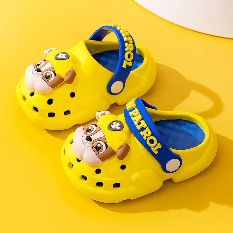 Genuine Paw Patrol Kids Summer Kawaii Beach Slippers Non-Slip Sandals Rubble Skye Rocky Slipper Soft Soled Shoes Gift