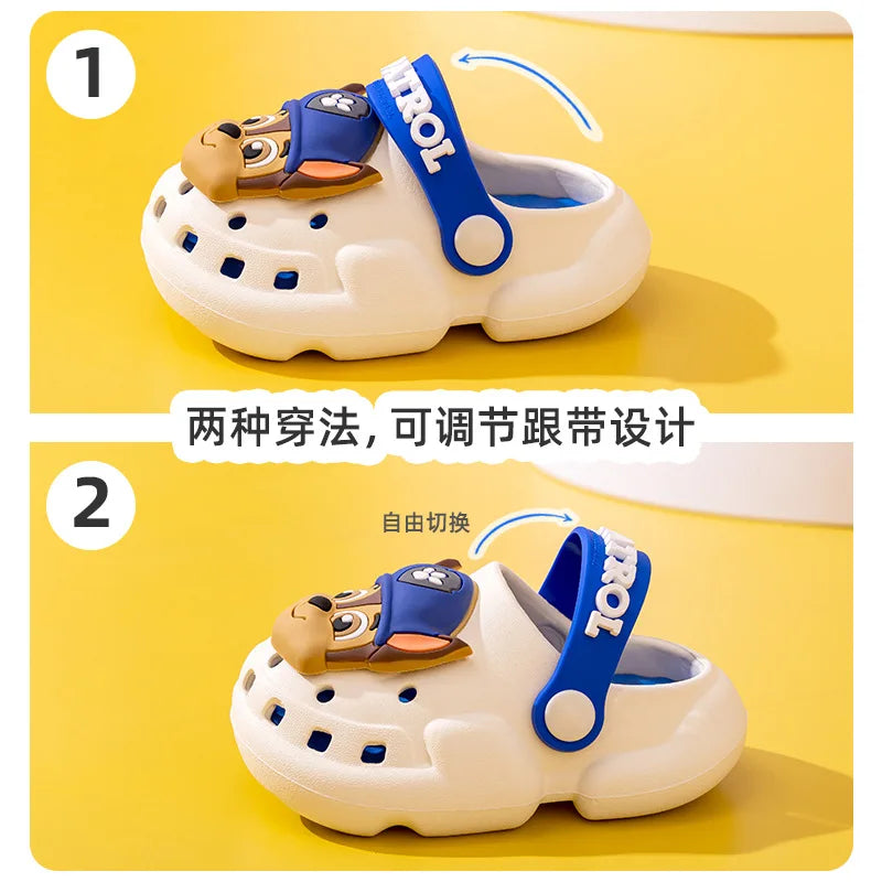 Genuine Paw Patrol Kids Summer Kawaii Beach Slippers Non-Slip Sandals Rubble Skye Rocky Slipper Soft Soled Shoes Gift