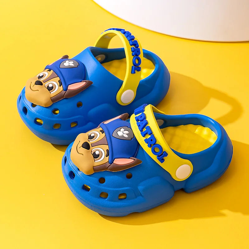 Genuine Paw Patrol Kids Summer Kawaii Beach Slippers Non-Slip Sandals Rubble Skye Rocky Slipper Soft Soled Shoes Gift
