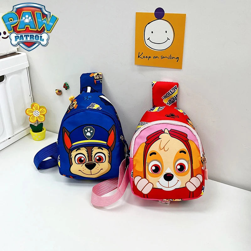 Paw Patrol Children's Chest Bag Boy Girl Toddler Bag Chase Small Bag Storage Pouch Shoulder Bag Kid Toy Skye Wasit Bag Crossbody