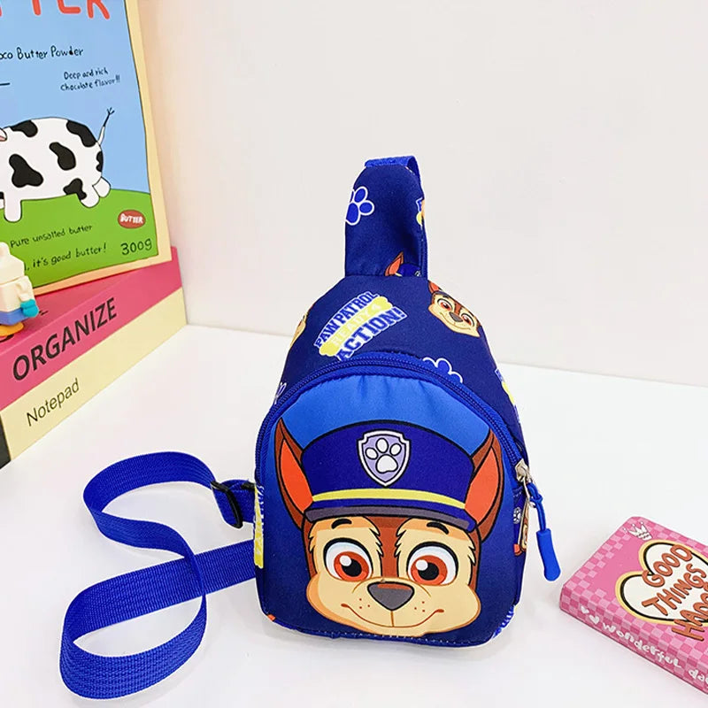 Paw Patrol Children's Chest Bag Boy Girl Toddler Bag Chase Small Bag Storage Pouch Shoulder Bag Kid Toy Skye Wasit Bag Crossbody