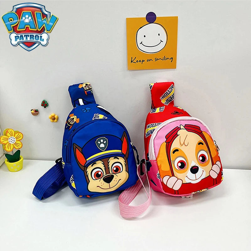 Paw Patrol Children's Chest Bag Boy Girl Toddler Bag Chase Small Bag Storage Pouch Shoulder Bag Kid Toy Skye Wasit Bag Crossbody