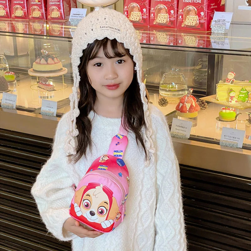 Paw Patrol Children's Chest Bag Boy Girl Toddler Bag Chase Small Bag Storage Pouch Shoulder Bag Kid Toy Skye Wasit Bag Crossbody