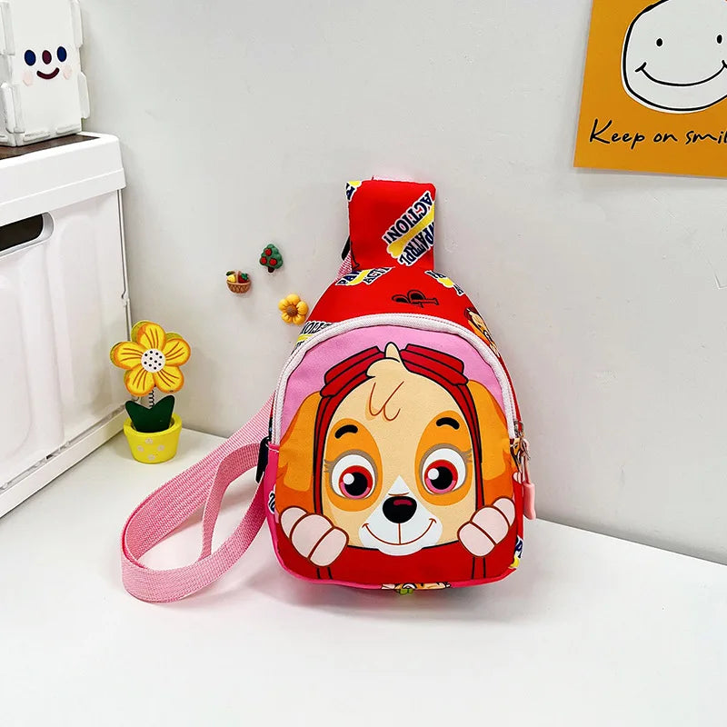 Paw Patrol Children's Chest Bag Boy Girl Toddler Bag Chase Small Bag Storage Pouch Shoulder Bag Kid Toy Skye Wasit Bag Crossbody