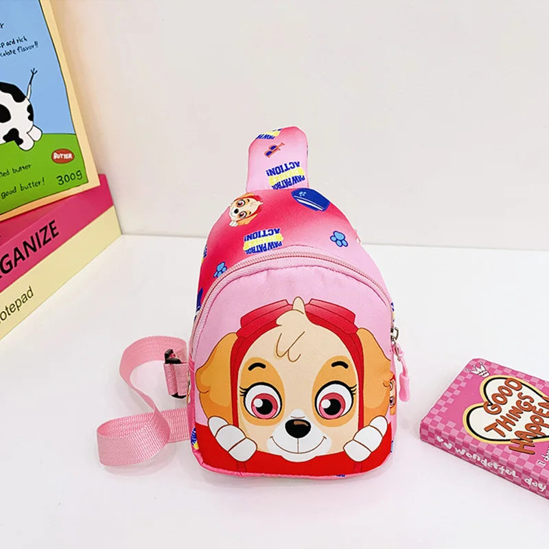 Paw Patrol Children's Chest Bag Boy Girl Toddler Bag Chase Small Bag Storage Pouch Shoulder Bag Kid Toy Skye Wasit Bag Crossbody