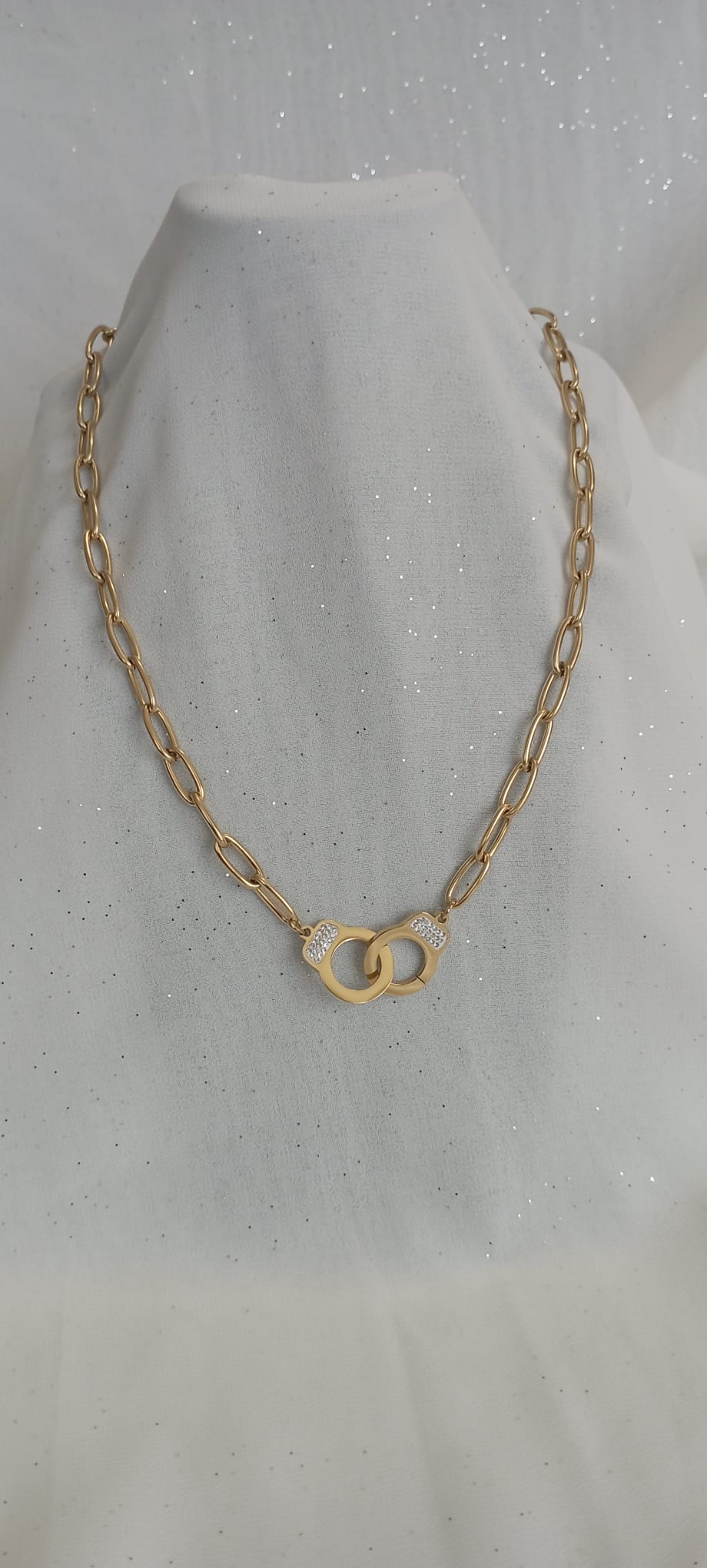 Collier Menotte strass