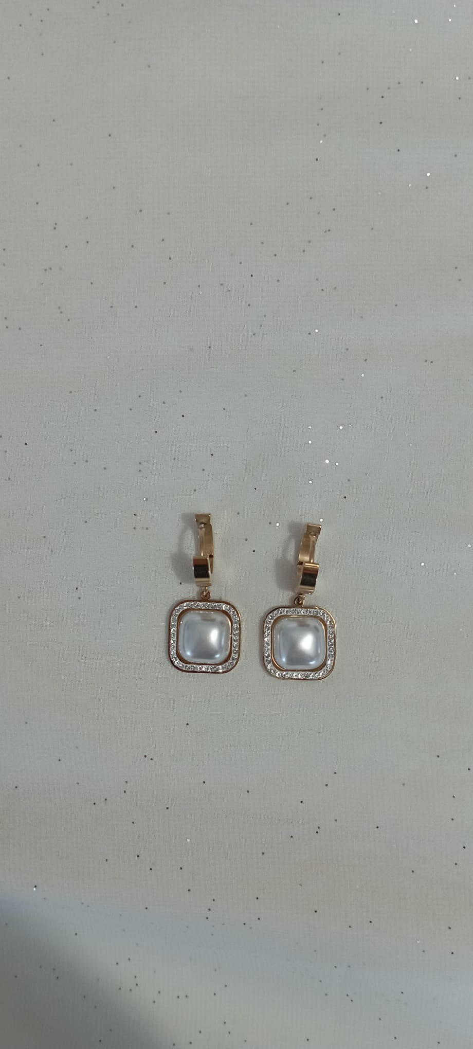 Boucle d'oreilles Perle carré