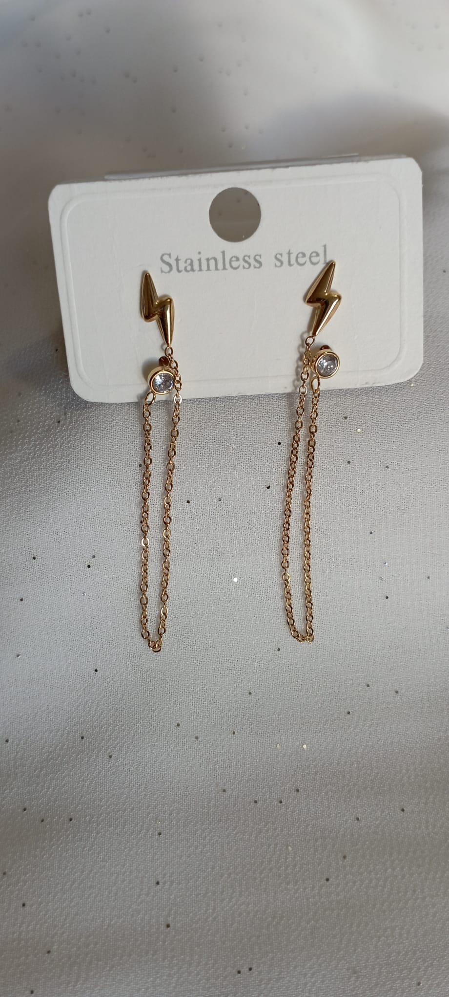 Boucle d'oreilles chaîne éclair