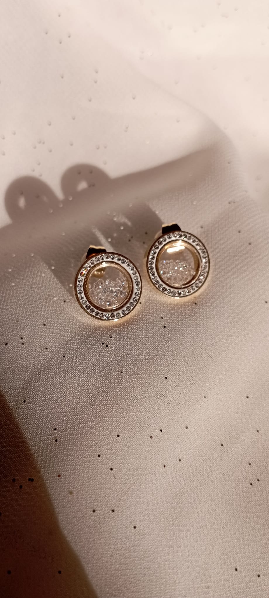 Boucle d'oreilles cercle Strass