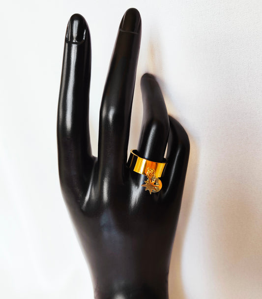 Bague Jonc star