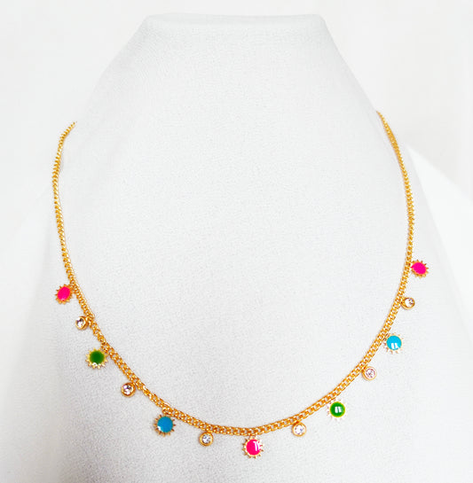 Collier sun multicolore