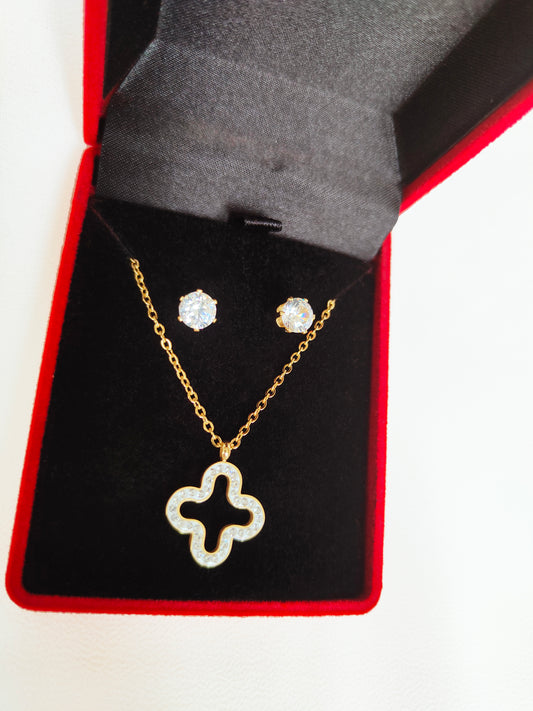 Coffret croix strass