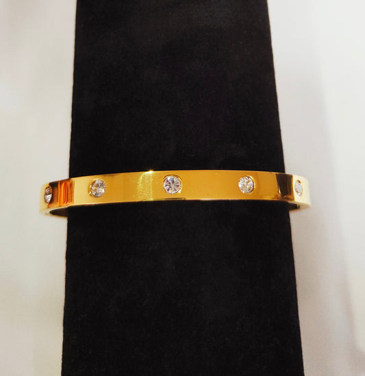 Bracelet rigide strass
