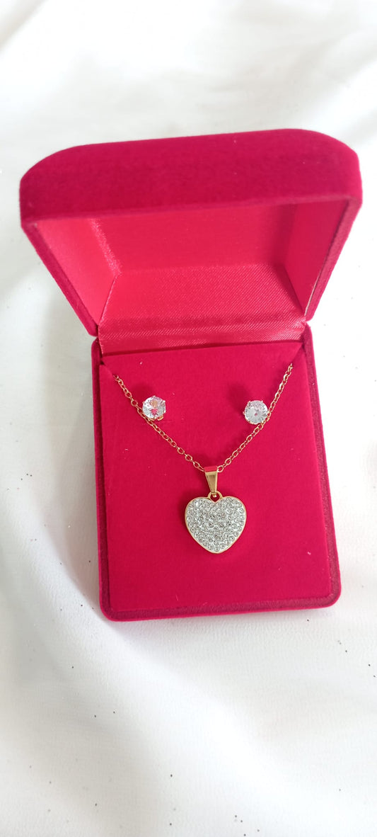 Coffret Cœur strass