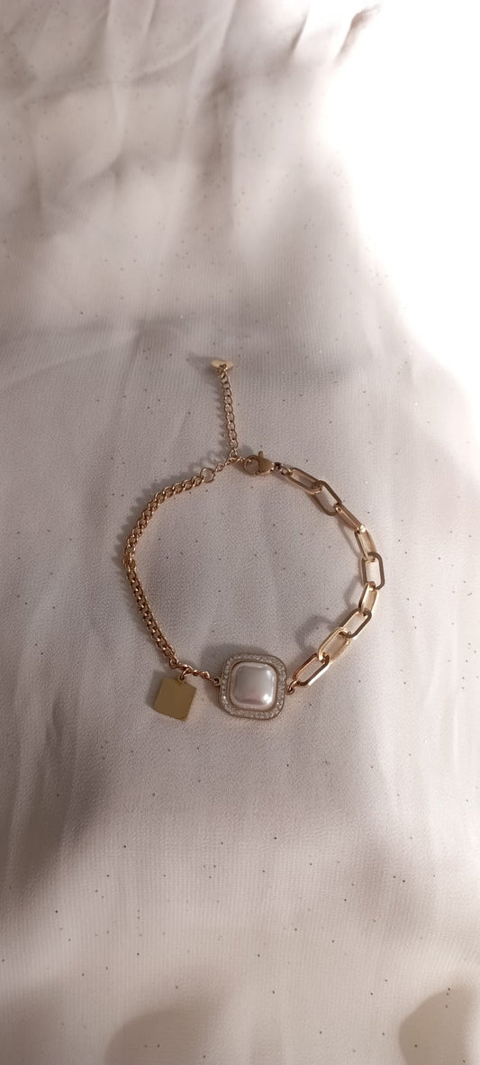 Bracelet Perle carré