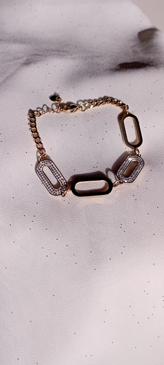 Bracelet Ovale strass