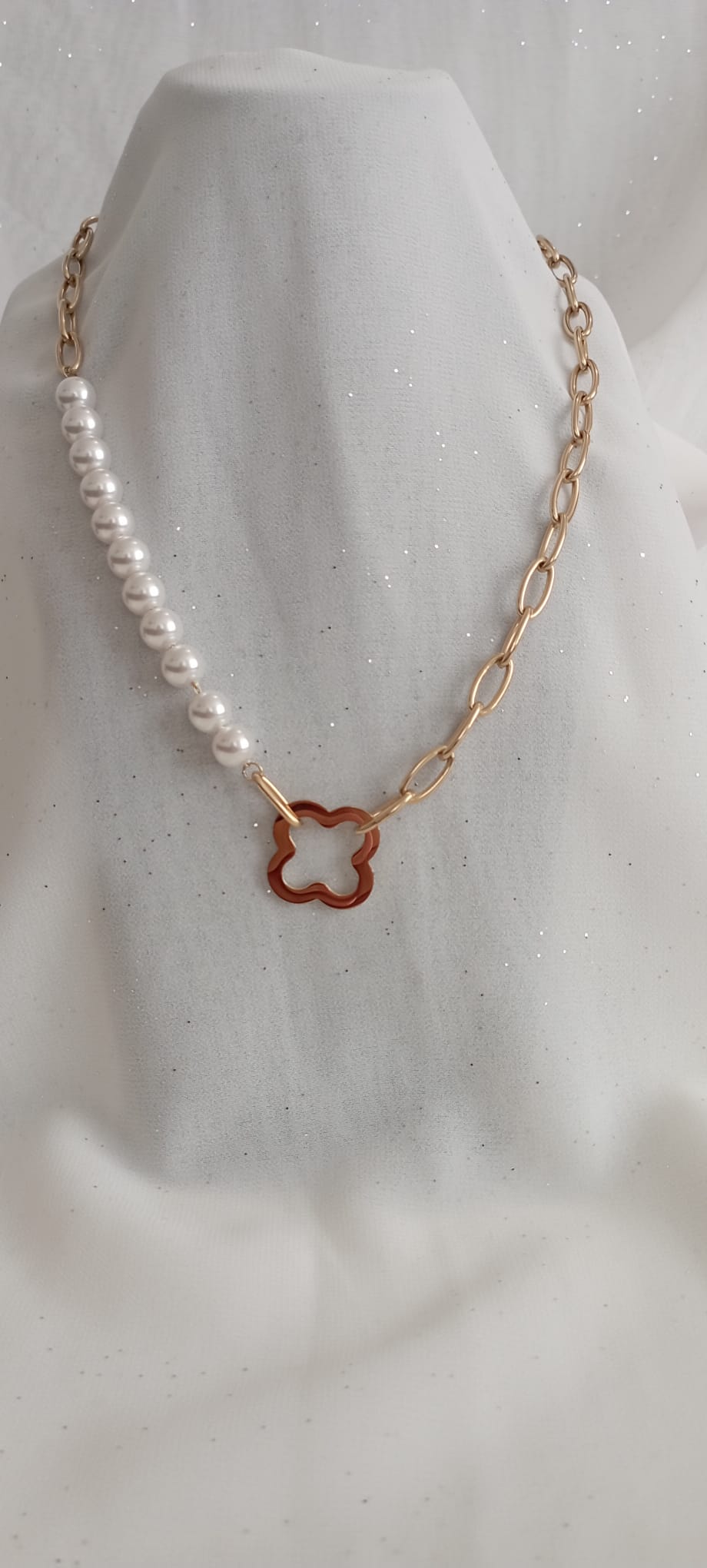 Collier Perle Fleure