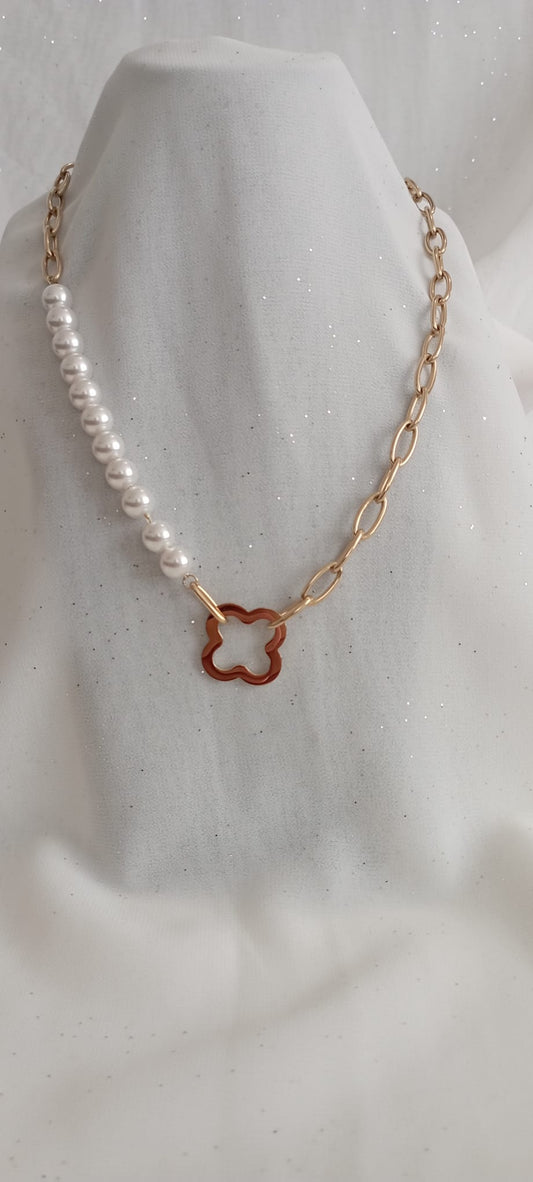 Collier Perle Fleure