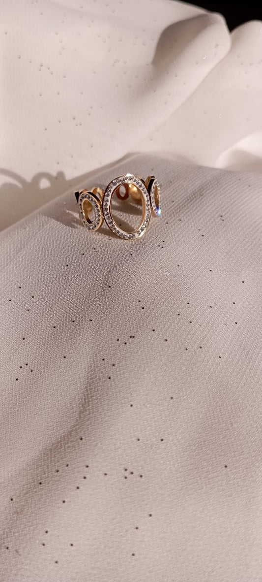 Bague Strass Ovale