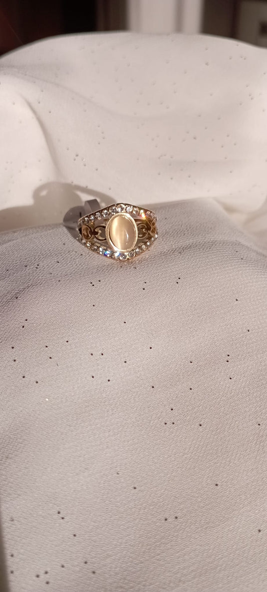 Bague Perle Champagne