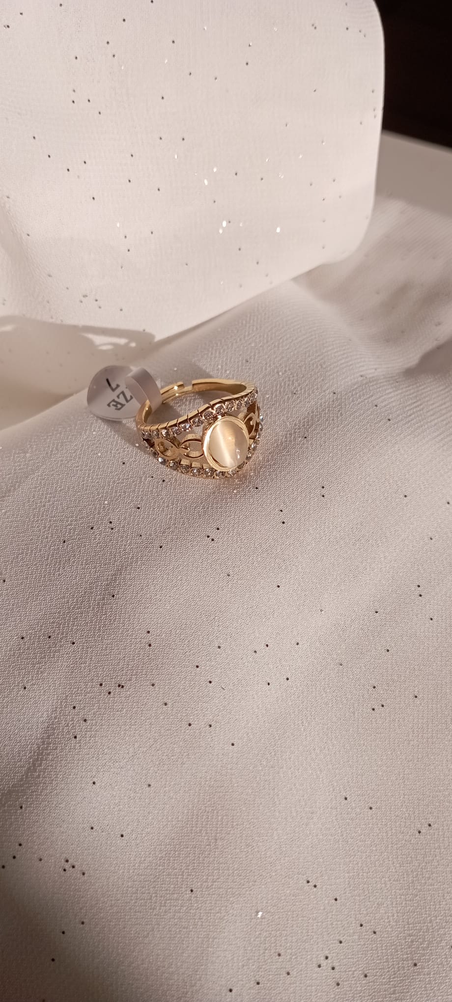 Bague Perle Champagne