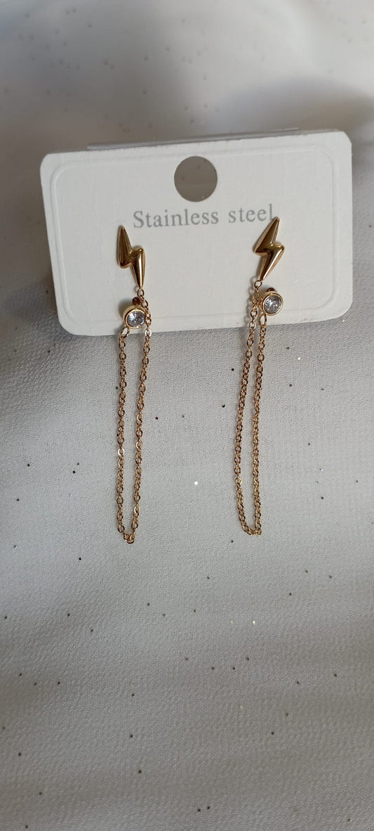 Boucle d'oreilles chaîne éclair