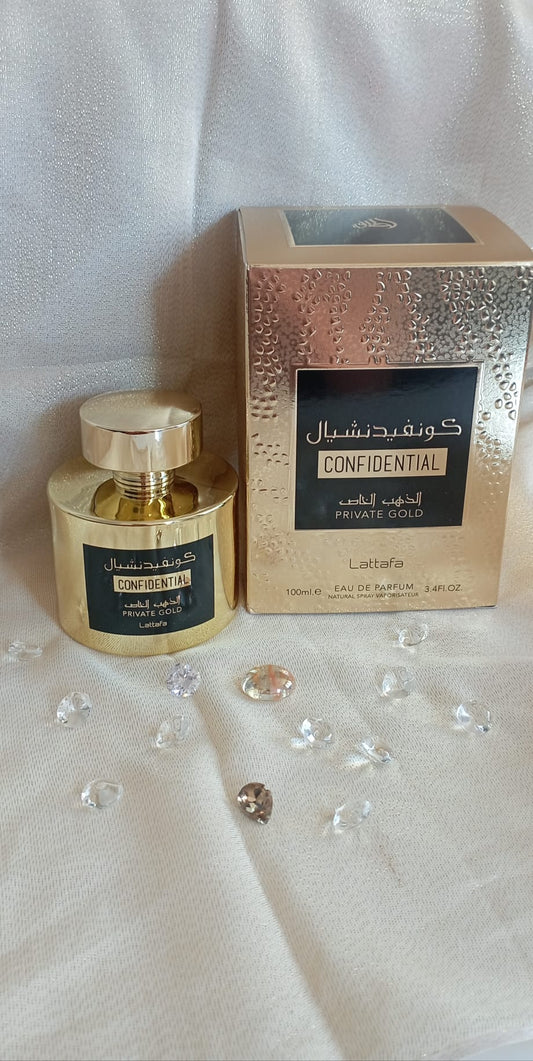 Eau de Parfum Confidential Private Gold 100ml De Lattafa